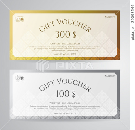 Elegant gift voucher or gift card 29093546