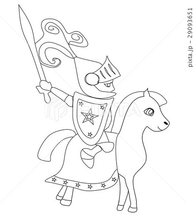 knight with sword riding on a horse knight with sword riding on a horse 29093651