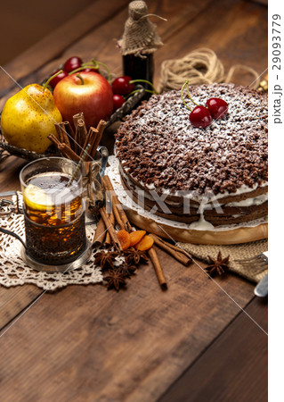 Homemade chocolate pie  29093779