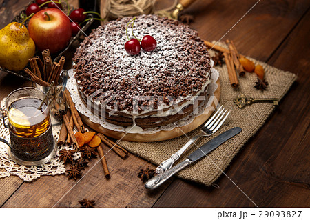 Homemade chocolate pie  29093827