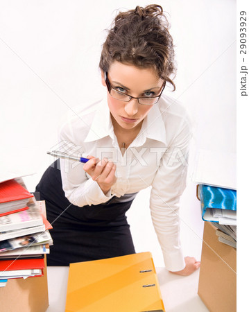 Young serious employee in the office 29093929