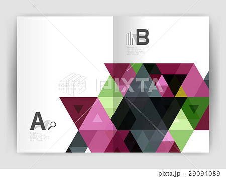 Modern triangle print template 29094089