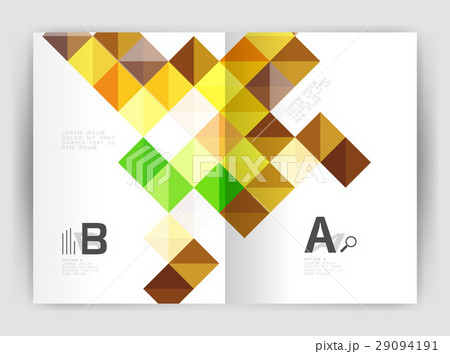 Modern minimalistic geometrical square business 29094191