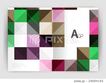 Square annual report brochure a4 print template 29094193