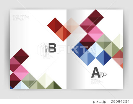 Minimalistic square brochure or leaflet business Minimalistic square brochure or leaflet business 29094234