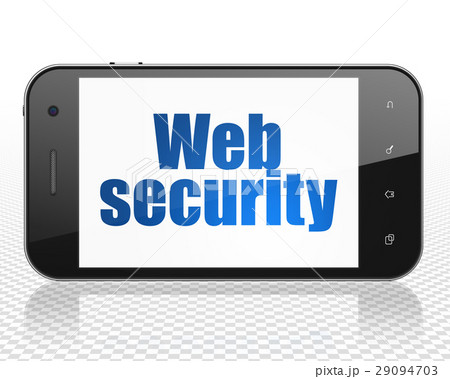 Web design concept: Smartphone with Web Security 29094703