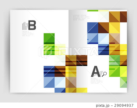 Vector square template background Vector square template background 29094937