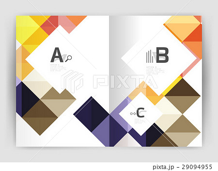Minimalistic square brochure or leaflet business Minimalistic square brochure or leaflet business 29094955
