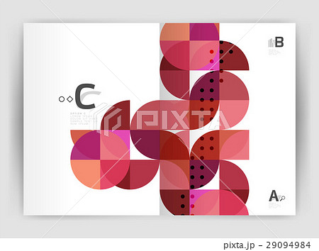 Vector modern geometric annual report cover 29094984