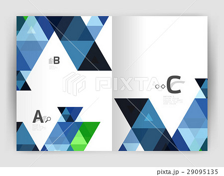 Print template modern elegant background triangle 29095135
