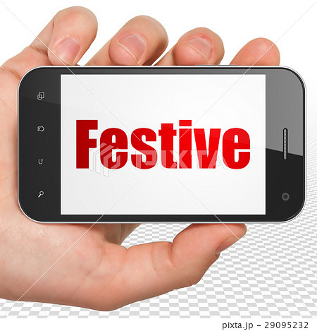Entertainment, concept: Hand Holding Smartphone Entertainment, concept: Hand Holding Smartphone 29095232
