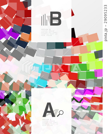 Abstract geometrical texture with infographic 29095233