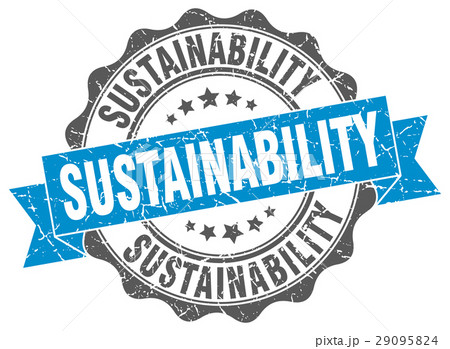 sustainability stamp. sign. seal 29095824