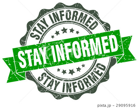 stay informed stamp. sign. seal 29095916