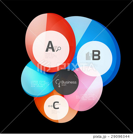 Glass circles on black 29096344