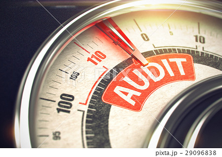 Audit - Inscription on Conceptual Dial with Red 29096838
