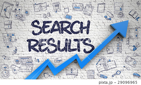 Search Results Drawn on White Wall. Search Results Drawn on White Wall. 29096965
