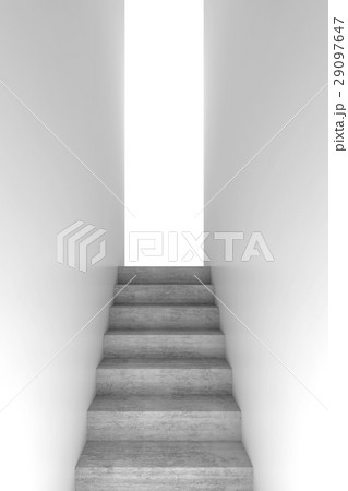 Concrete Stairway goes up, vertical 3d 29097647