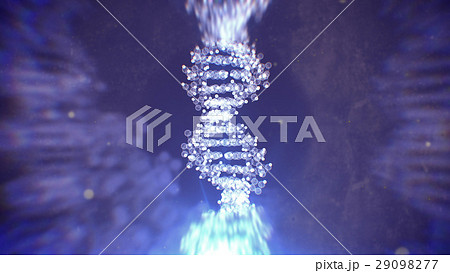 Abstract DNA structure under a microscope 29098277