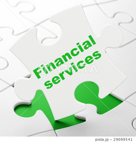 Currency concept: Financial Services on puzzle 29099541