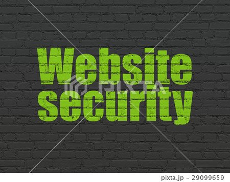 Protection concept: Website Security on wall Protection concept: Website Security on wall 29099659