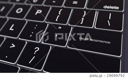 Black computer keyboard and glowing online Black computer keyboard and glowing online 29099792