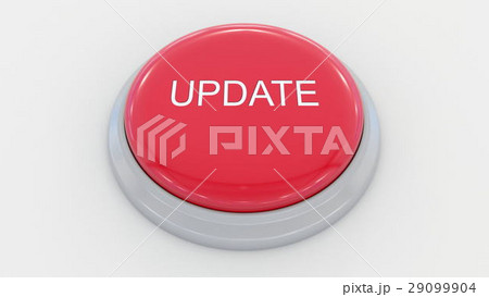 Big red button with update inscription. Conceptual 29099904