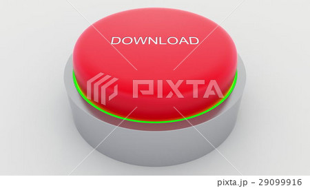 Big red button with download inscription being Big red button with download inscription being 29099916