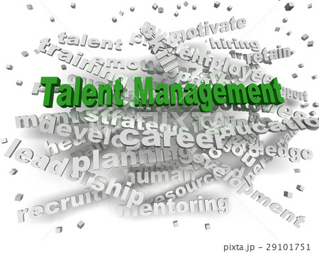 3d image Talent management word cloud concept 3d image Talent management word cloud concept 29101751