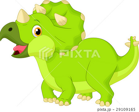Cute Triceratops Cartoonのイラスト素材