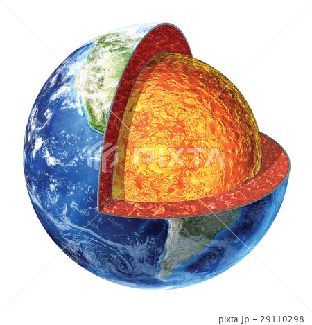 Earth cross section. Lower Mantle version. 29110298