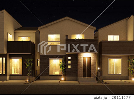 戸建住宅　夜景 29111577