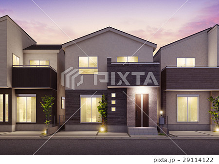 戸建住宅 夕景 戸建住宅 夕景 29114122