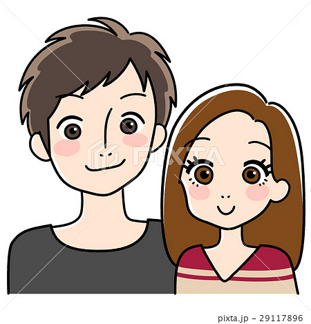 若い男女のカップルのイラスト 29117896