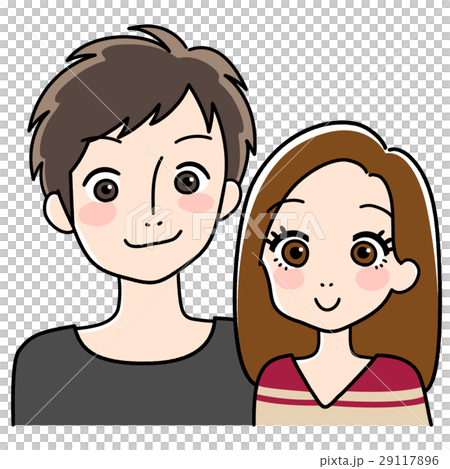若い男女のカップルのイラスト 29117896