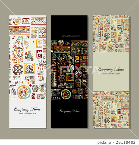 Banners design, ethnic handmade ornament 29118482