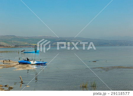 fishing boats on the Sea of Galilee 29118577