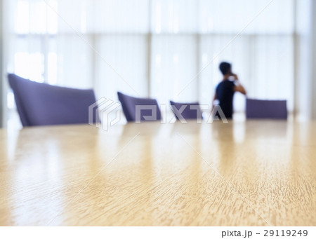 Table Top with Blurred People Boardroom meeting  29119249