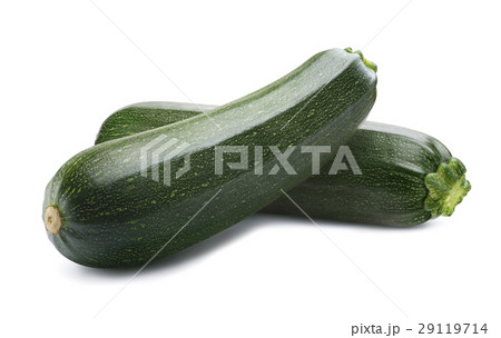 Fresh whole zucchini 2 isolated on white Fresh whole zucchini 2 isolated on white 29119714