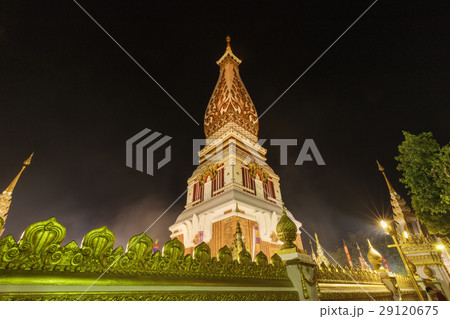Wat Phra That Panom temple at night, Nakhon Phanom Wat Phra That Panom temple at night, Nakhon Phanom 29120675