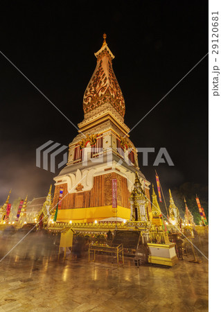 Wat Phra That Panom temple at night, Nakhon Phanom Wat Phra That Panom temple at night, Nakhon Phanom 29120681