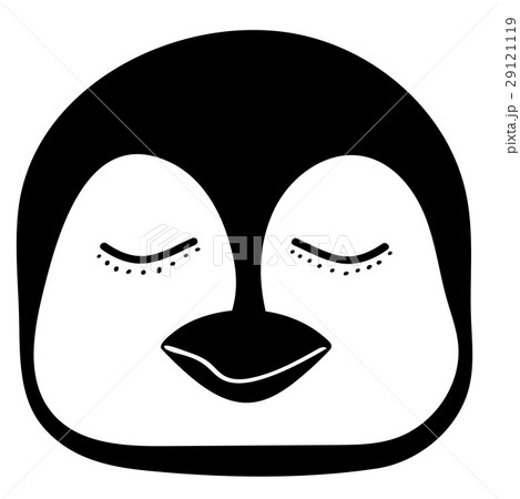 Penguin sleep Cute animal head  funny cartoon 29121119