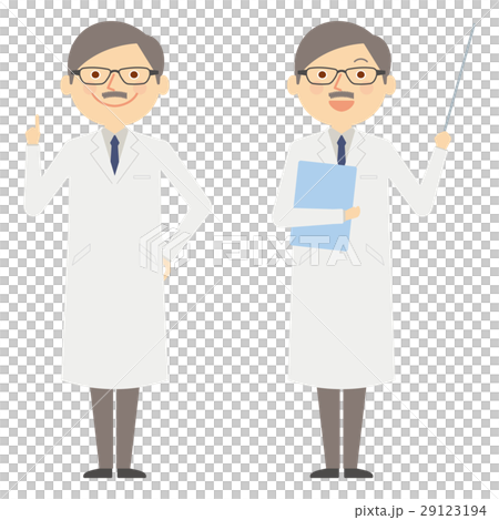 White clothes male doctor whole body set illustration 29123194