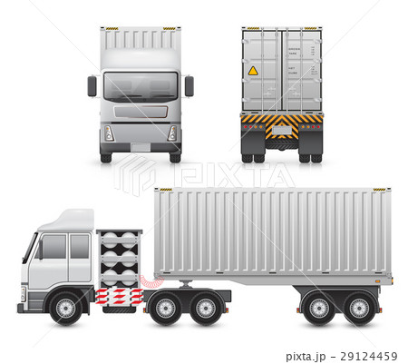 Trailer truck vector Trailer truck vector 29124459