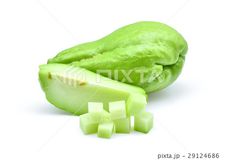 fresh chayote isolated on white background 29124686