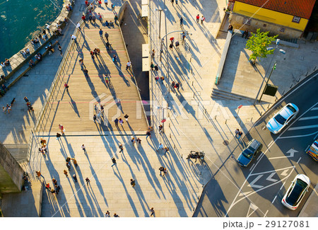 Crowded street, aerial view 29127081