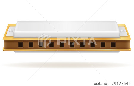 harmonica wind musical instruments stock vector 29127649