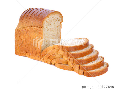 Sliced bread on white background Sliced bread on white background 29127840