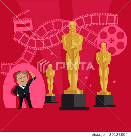 Film Awards Design Flat Banner Concept Film Awards Design Flat Banner Concept 29128804