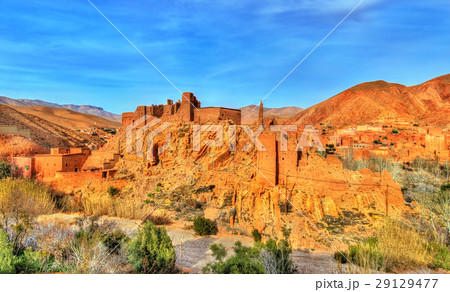 Traditional Kasbah fortress in Dades Valley in the Traditional Kasbah fortress in Dades Valley in the 29129477